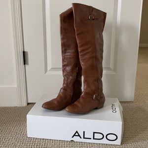 Aldo over the knee leather boots